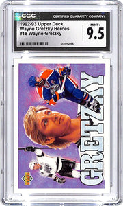 1992-93 Upper Deck Wayne Gretzky Heroes #18 CGC 9.5