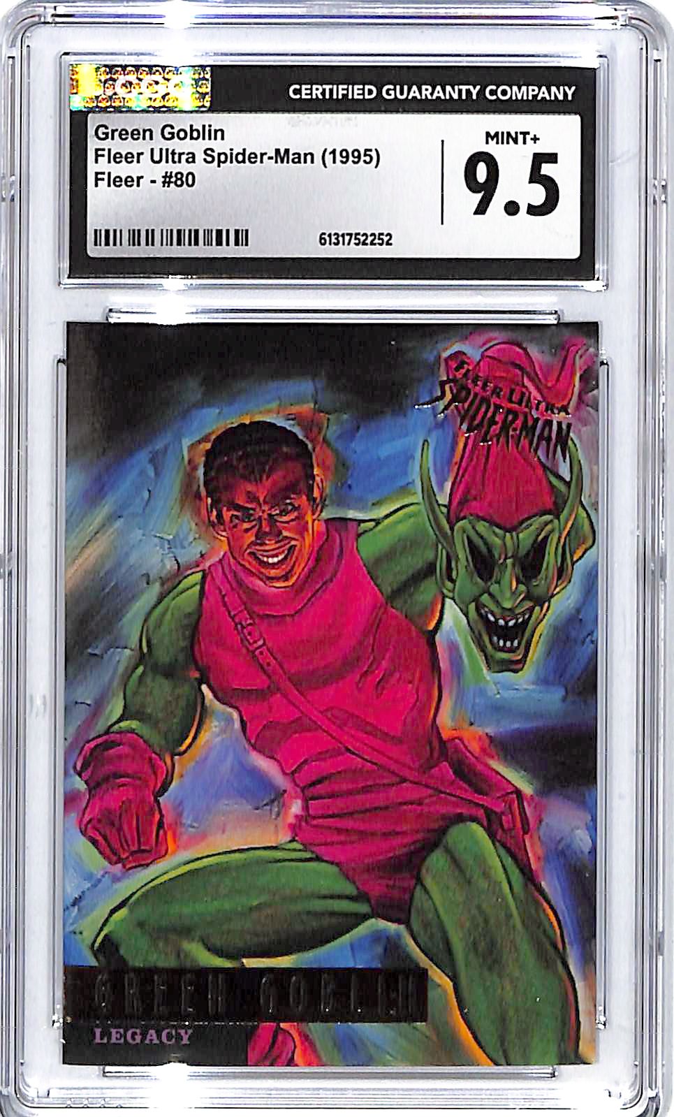 1995 Fleer Ultra Spider-Man Green Goblin #80 CGC 9.5