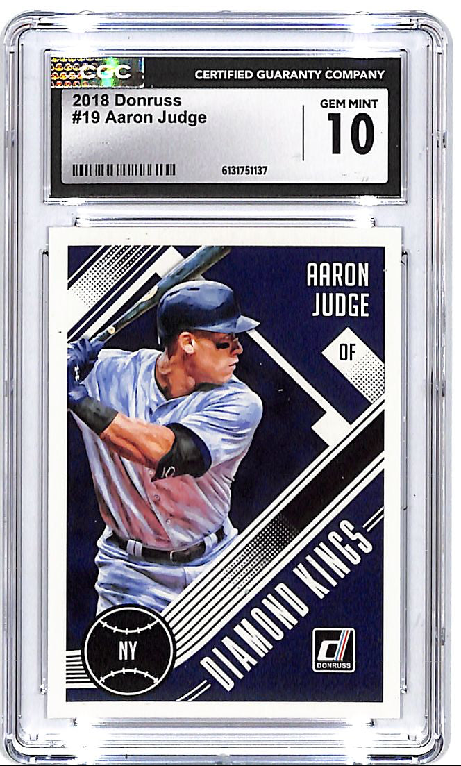 2018 Donruss Aaron Judge Diamond Kings #19 CGC 10 Yankees