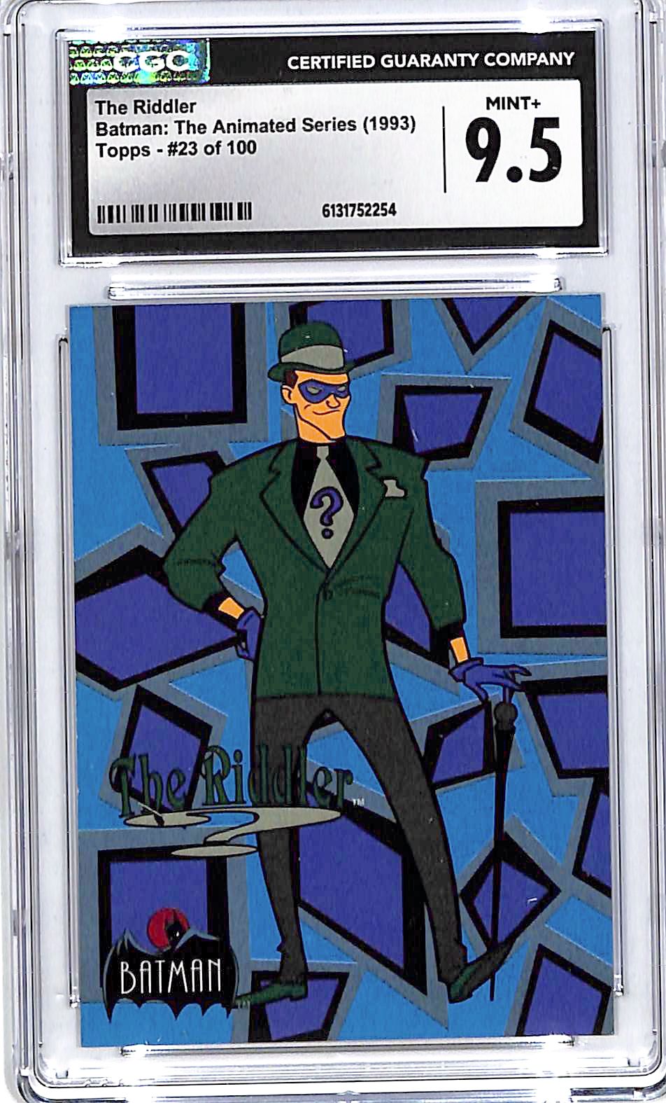 1993 Topps Batman The Animated Series The Riddler #23 CGC 9.5