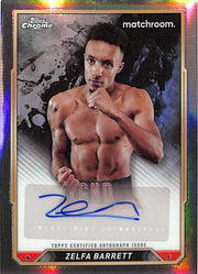 2024 Topps Chrome Boxing Zelfa Barrett Auto Autograph Refractor