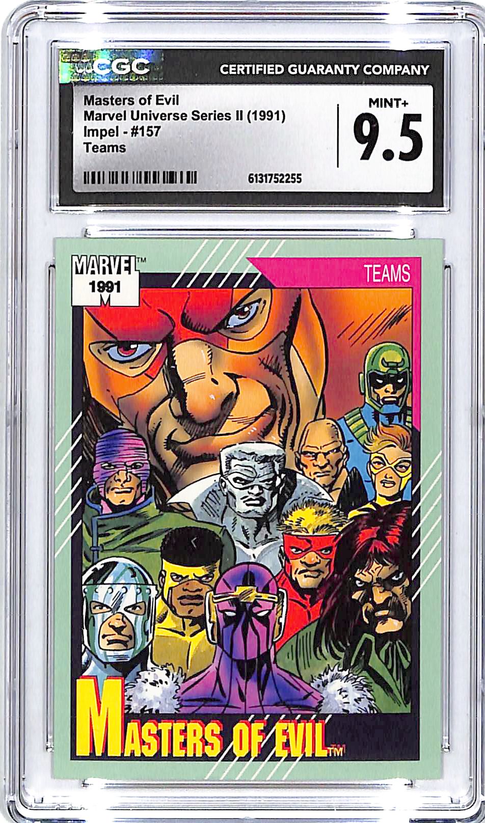 1991 Impel Marvel Universe Series Masters of Evil Teams #157 CGC 9.5