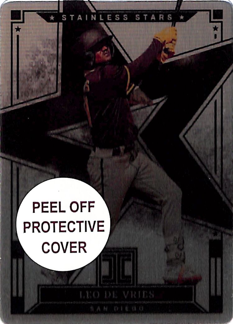 2025 Impeccable Leo De Vries Stainless Stars /99 Rookie RC Padres