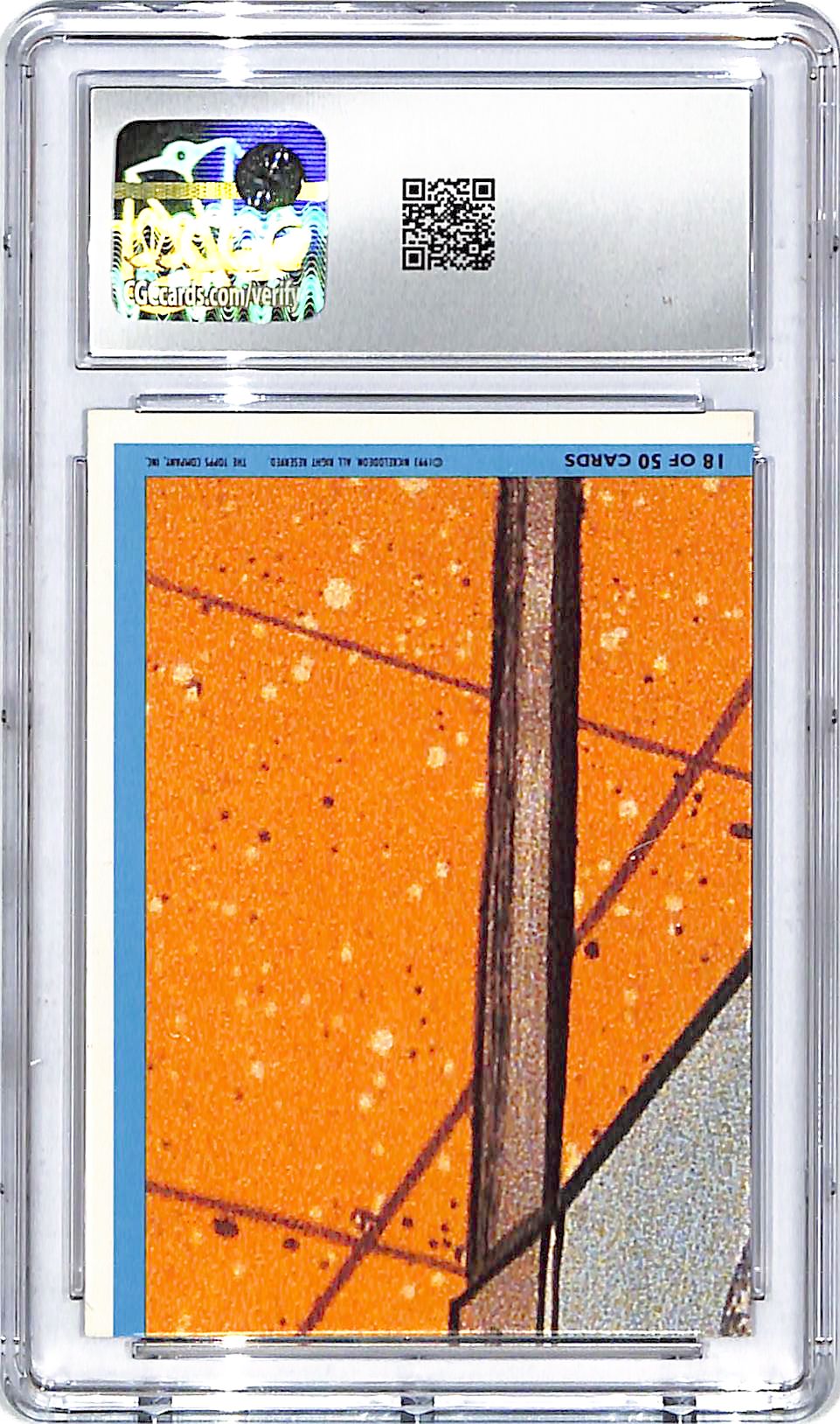 1994 Topps Ren & Stimpy All Prism You Bloated Sack of Proto-Plasm Fresnel Pattern CGC 9.5