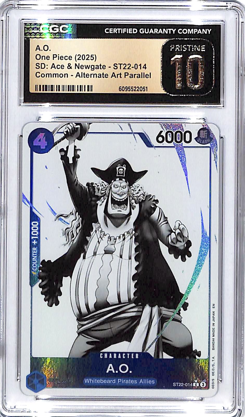 One Piece SD Ace & Newgate ST22 A.O. 014 Alternate Art CGC 10 Pristine