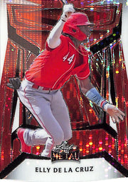 2024 Leaf Metal Elly De La Cruz 1/1 Pre Production Proof Reds