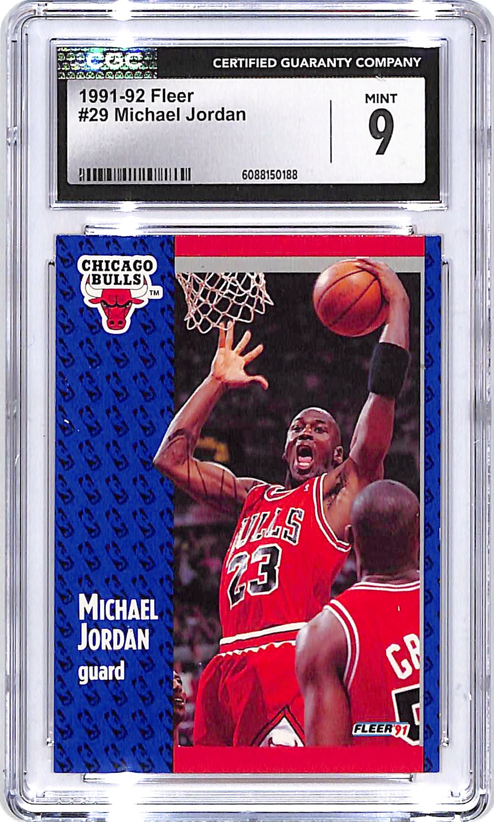 1991-92 Fleer Michael Jordan #29 CGC 9 Bulls