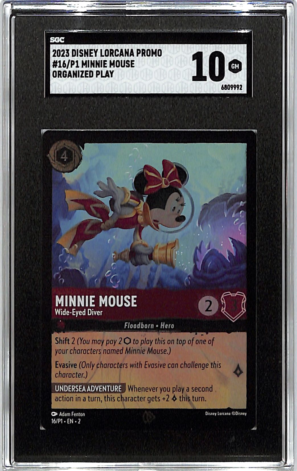 2023 Disney Lorcana Promo Robin Hood 17/P1 SGC 10