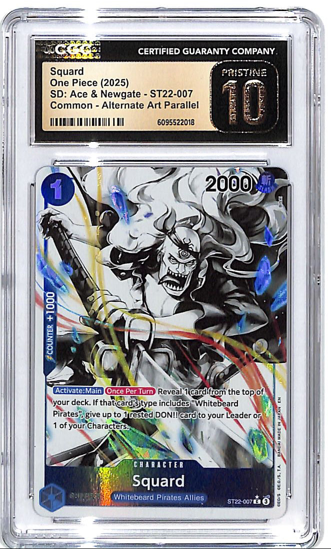 One Piece SD Ace & Newgate ST22 Square Alternate Art CGC 10 Pristine