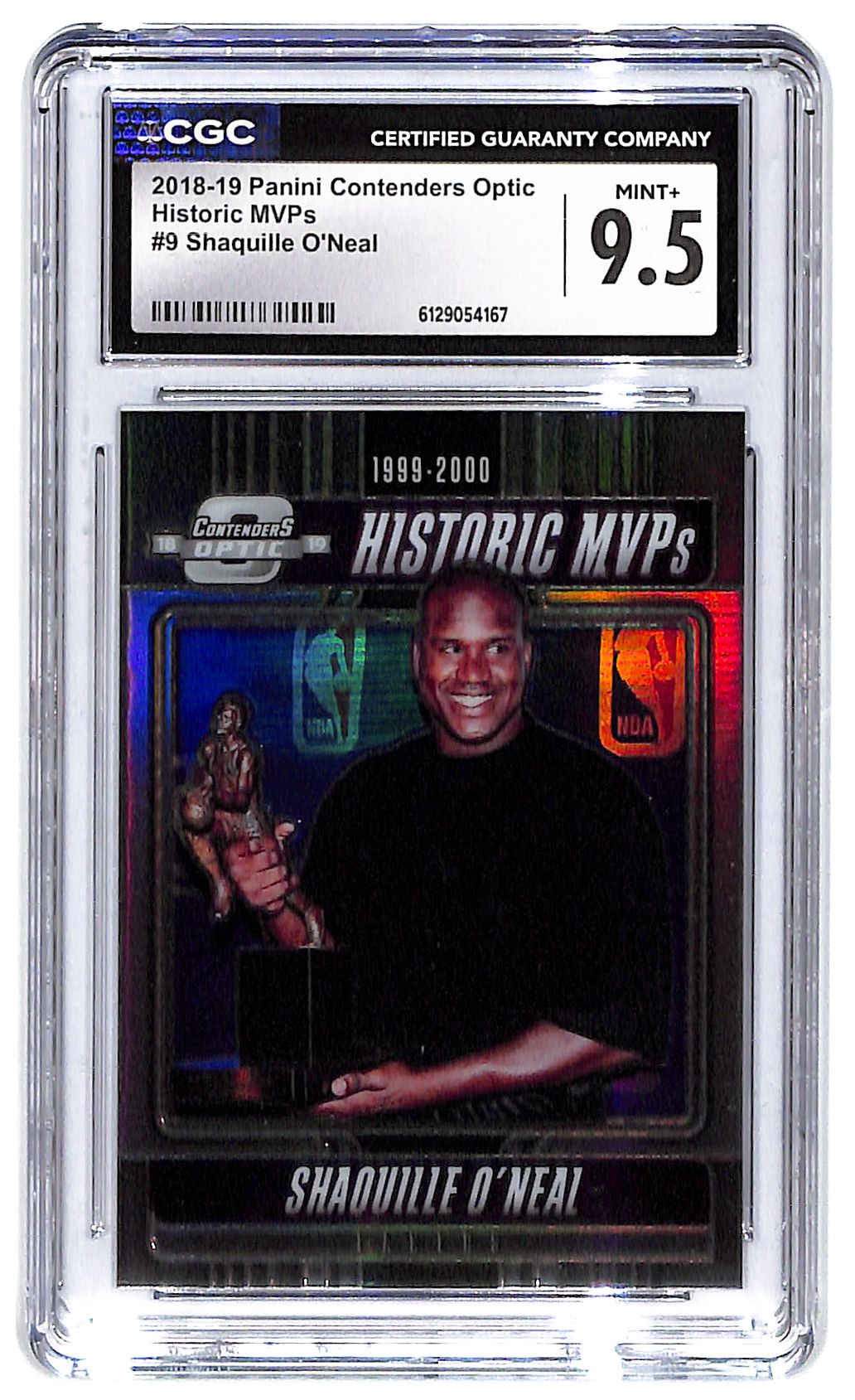 2018-19 Shaquille O'Neal Panini Contenders Optic MVPs #9 CGC Mint Plus 9.5