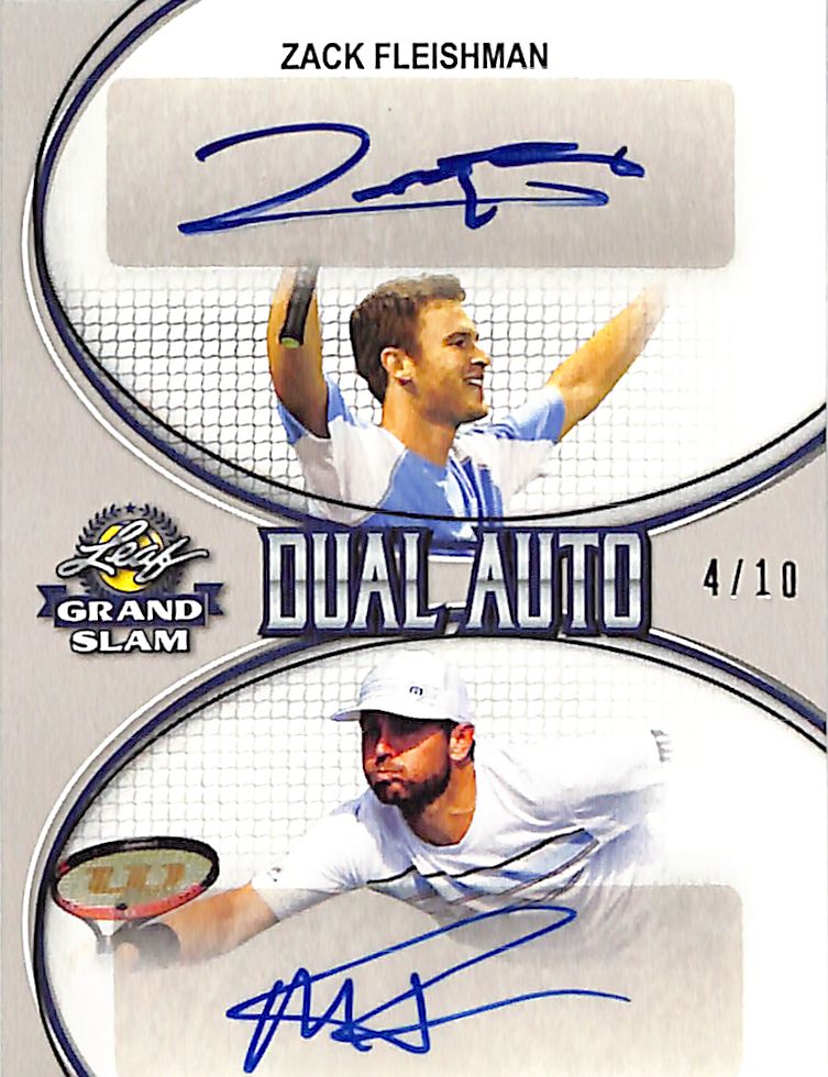 2018 Leaf Grand Slam Zack Fleishman Mardy Fish Auto Autograph Dual /10
