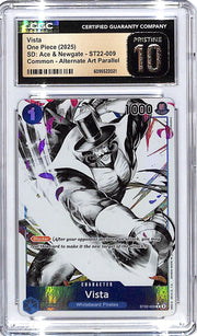 One Piece SD Ace & Newgate ST22 Vista Alternate Art CGC 10 009 Pristine