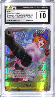 One Piece Emperors in New World OP09 Koala 103 Alternate Art CGC 10