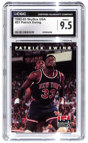 1992-93 Patrick Ewing Skybox USA #21 CGC Mint Plus 9.5