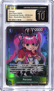 One Piece Promotional Cards Illustration Box Vol 4 OP09 Perona 034 CGC 10 Pristine