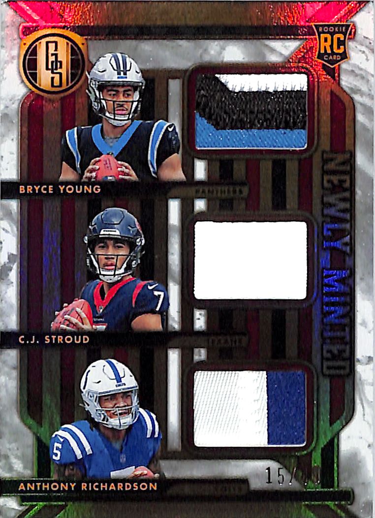 2023 Gold Standard Bryce Young CJ Stroud Richardson Patch Jersey /49 Rookie RC