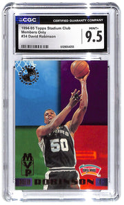 1994-95 David Robinson Topps Stadium Club Members Only #34 CGC Mint Plus 9.5