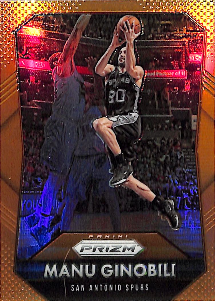 2015-16 Prizm Manu Ginobili Orange /65 Spurs
