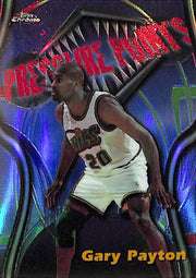 1998-99 Topps Chrome Gary Payton Pressure Points Refractor Super Sonics