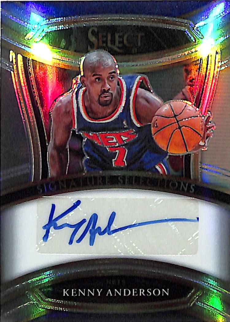 2020-21 Select Kenny Anderson Auto Autograph Silver Nets