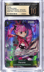 One Piece Legacy of the Master OP12 Perona Alternate Art 034 CGC 10 Pristine