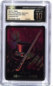 One Piece Japanese Premium Booster Best Don Sabo Textured Foil CGC 10 Pristine
