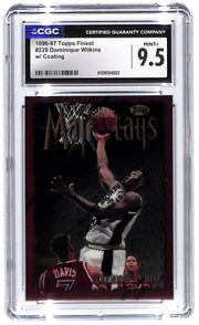 1996-97 Dominique Wilkins Topps Finest w/Coating #229 CGC Mint Plus 9.5