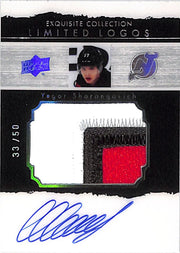 2020-21 Exquisite Collection Yegor Sharangovich Limited Logos Auto Patch Autograph /50