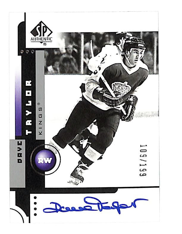 2021-22 SP Authentic Dave Taylor Auto Autograph /199 Kings