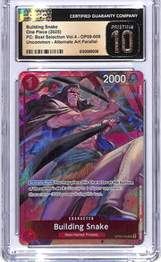 One Piece PC Best Selection Vol 4 OP09 Building Snake Alternate Art 008 CGC 10 Pristine