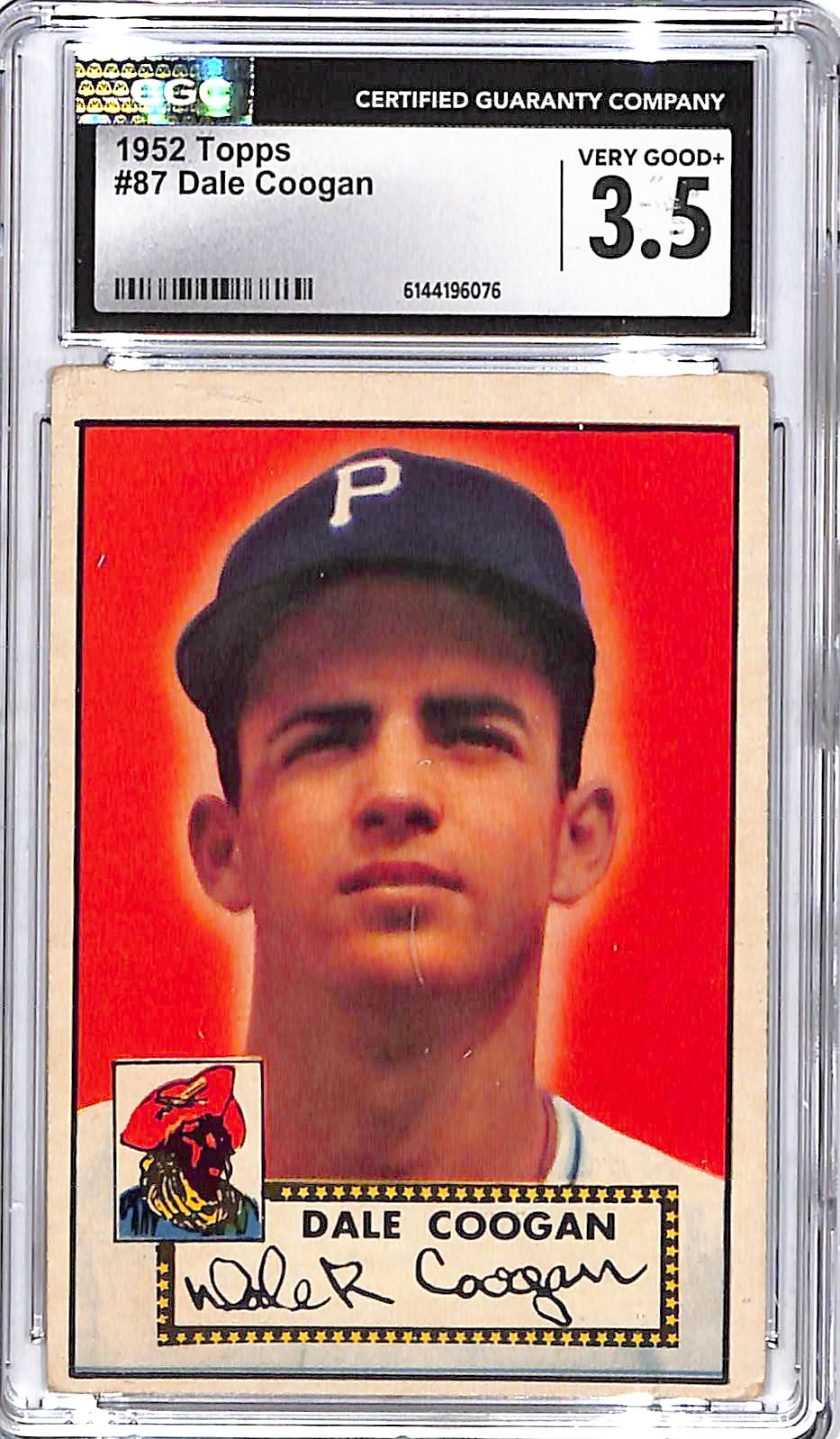 1952 Topps Dale Coogan #87 CGC 3.5 Pirates