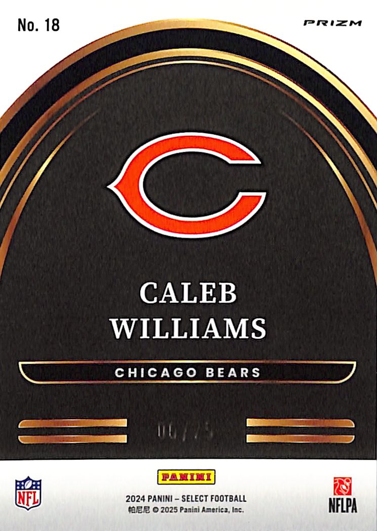 2024 Select Caleb Williams Future Rookie RC Tie Dye /25 Bears