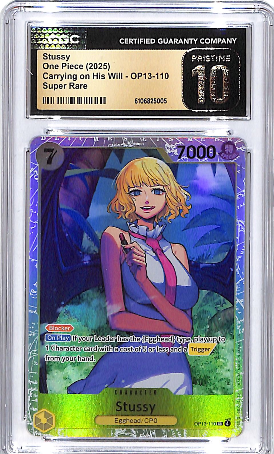 One Piece Carrying on His Will OP13 Stussy 110 CGC 10 Pristine