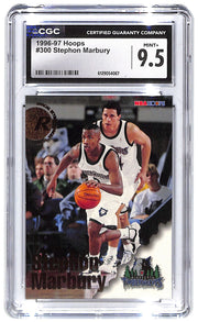 1996-97 Stephon Marbury Hoops #300 CGC Mint Plus 9.5