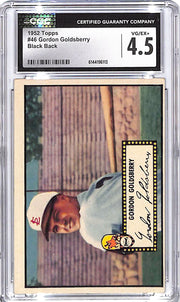 1952 Topps Gordon Goldsberry Black Back #46 CGC 4.5 Browns