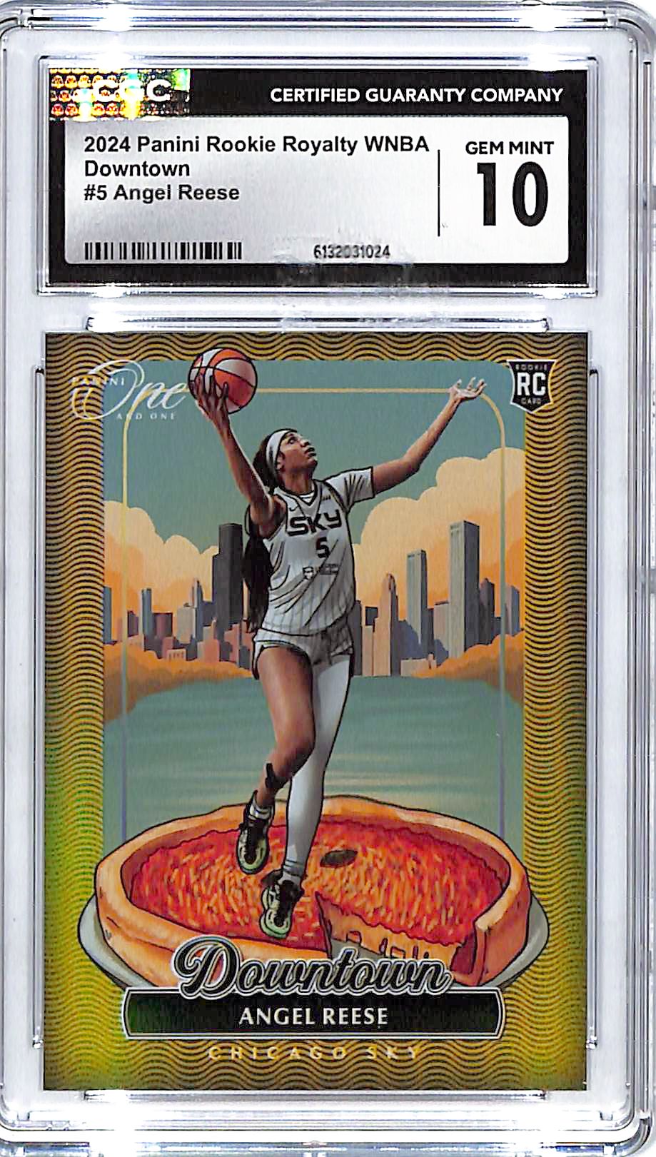 2024 WNBA Rookie Royalty Angel Reese Downtown Rookie RC #5 CGC 10