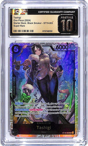 One Piece Starter Deck Black Smoker ST19 Tashigi 003 CGC 10 Pristine