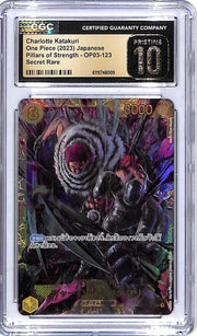 One Piece Japanese Pillars of Strength OP03 Charlotte Katakuri 123 Secret Rare CGC 10 Pristine