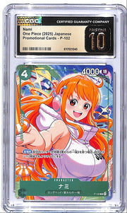 One Piece Japanese Promotional Cards Nami P-102 CGC 10 Pristine