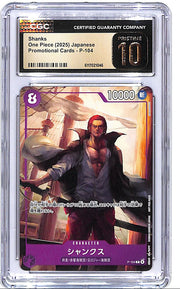 One Piece Japanese Promotional Cards Shanks P-104 CGC 10 Pristine