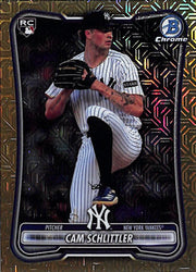 2026 Bowman Chrome Cam Schlittler Gold Mega Box Mojo Refractor /50 Rookie RC Yankees