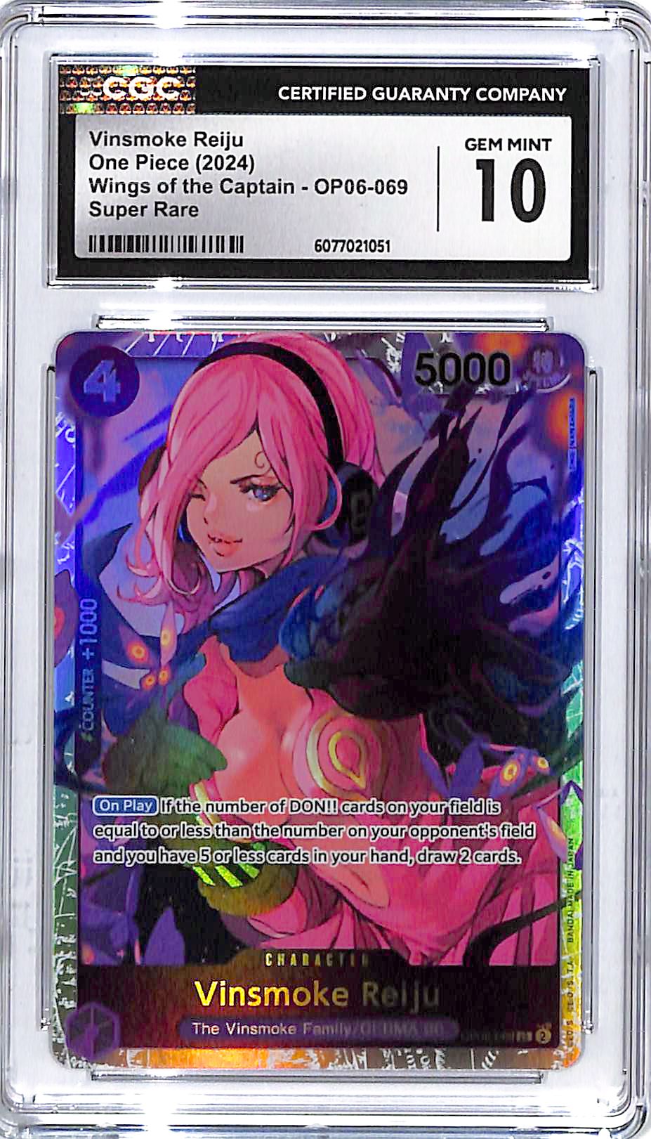 One Piece Wings of the Captain Vinsmoke Reiju OP06 069 CGC 10