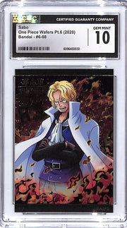 One Piece Wafers PT 6 Sabo Bandai CGC 10
