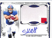 2025 National Treasures Cam Skattebo Auto Autograph Rookie RC Patch Jersey /99 Giants