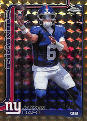 2025 Topps Chrome Jaxson Dart Rookie RC Gold Geometric Refractor /50 Giants