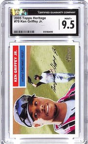 2005 Topps Heritage Ken Griffey Jr #70 CGC 9.5 Reds