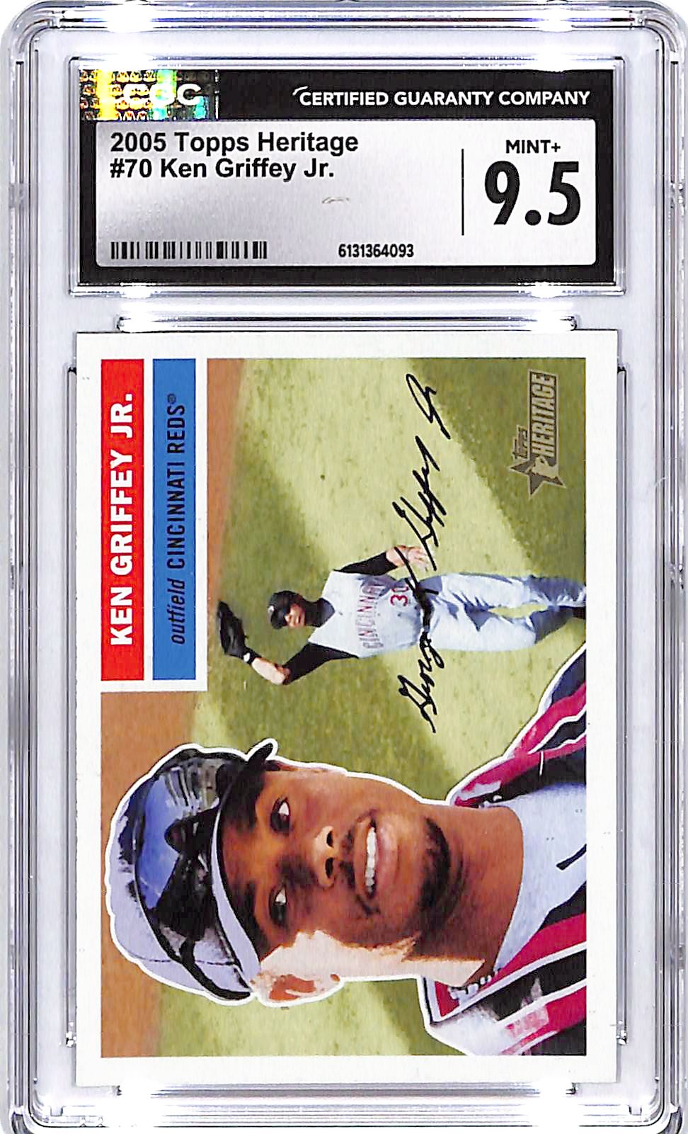 2005 Topps Heritage Ken Griffey Jr #70 CGC 9.5 Reds
