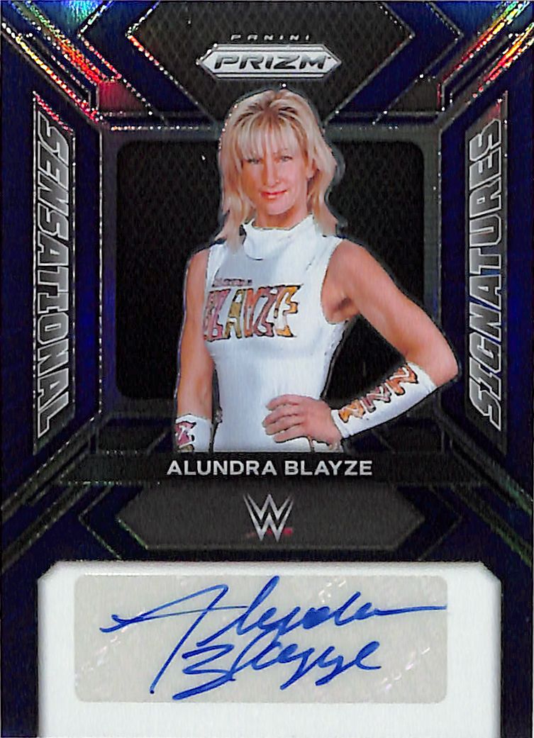 2024 Prizm WWE Alundra Blayze Auto Autograph Blue /49