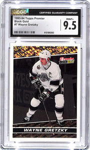 1993-94 Topps Premier Wayne Gretzky Black Gold #7 CGC 9.5 Kings