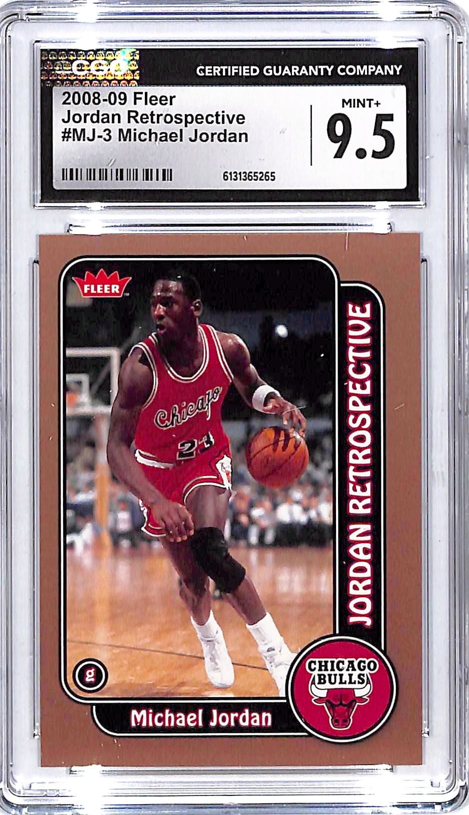 2008-09 Fleer Michael Jordan Retrospective CGC 9.5 Bulls